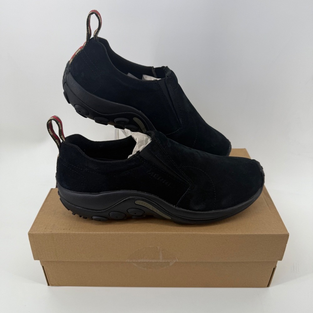 Merrell Black Suede Slip On Comfort Shoes Men Size 9.5 Slip On Casual